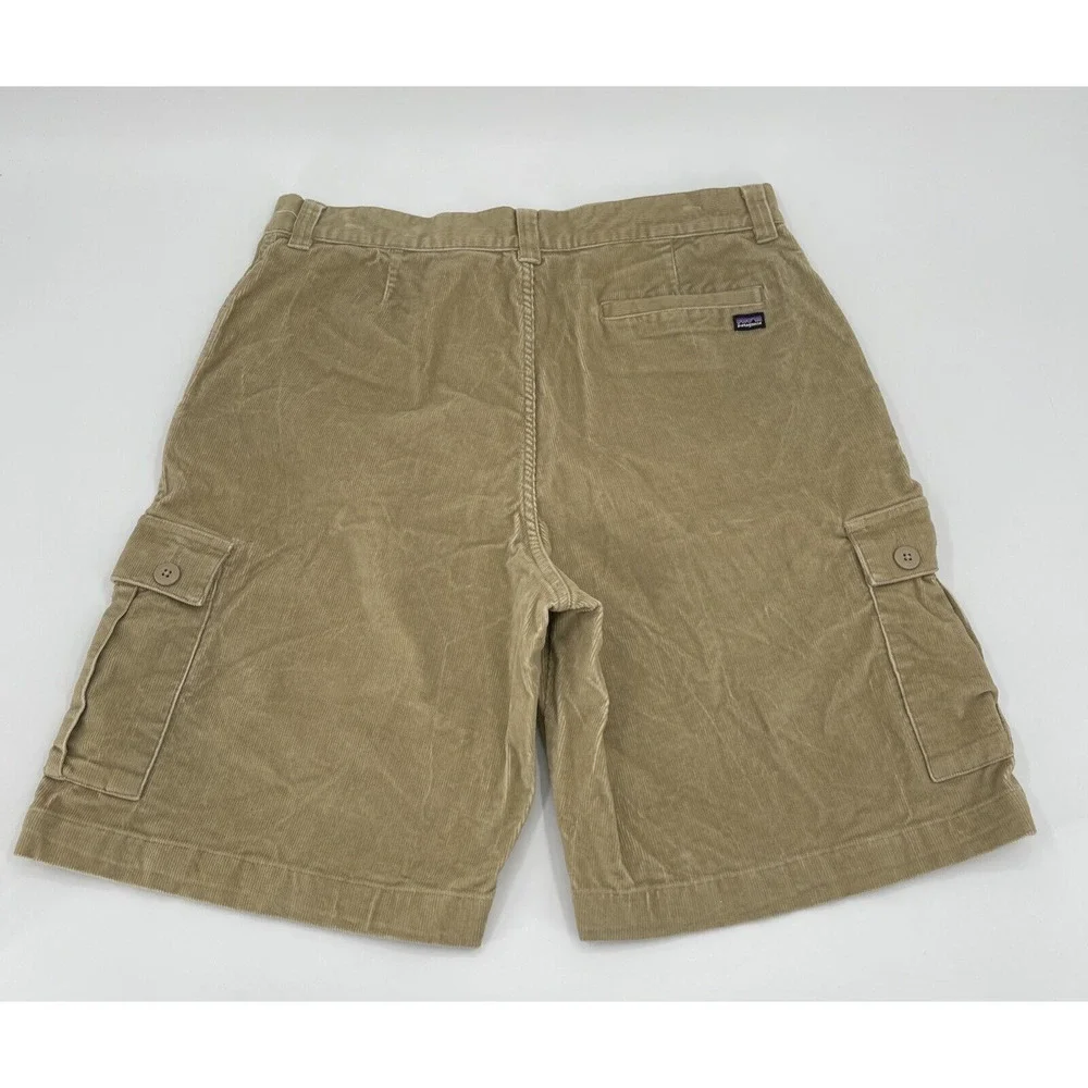 Patagonia Corduroy Cargo Shorts Mens 34 Beige‎ Style 57640